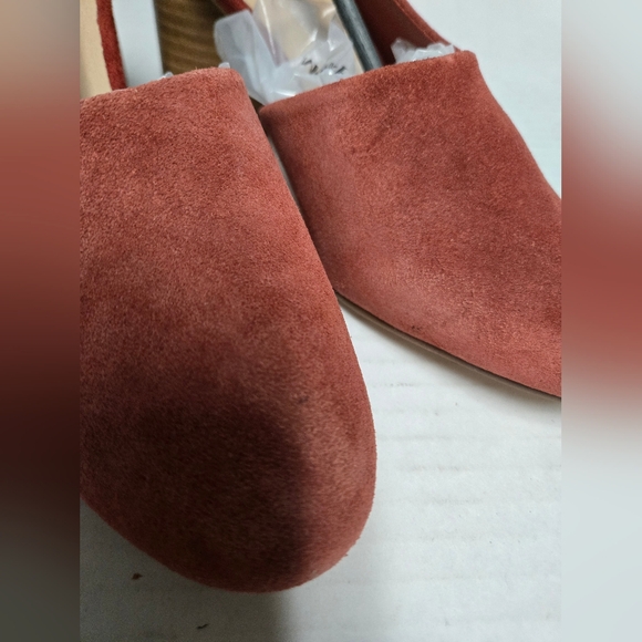 Sbicca Volin Pumps Womens Sz 6 Rust Vintage Collection Hells Slip On Block Heels - Picture 11 of 14